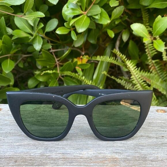 TOMS Women's Traveler Collection Black Matte Sydney Cat-Eye Sunglasses Retro - Picture 3 of 9